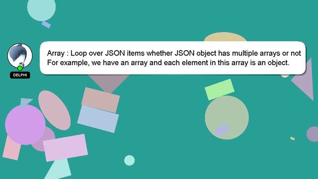 Array : Loop over JSON items whether JSON object has multiple arrays or not смотреть онлайн