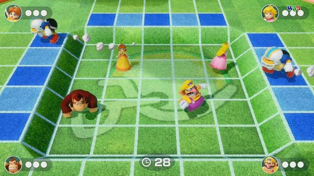 Super Mario Party - Twins Great Princess Battle - Peach vs Daisy vs Wario vs Donkey Kong Gameplay смотреть онлайн