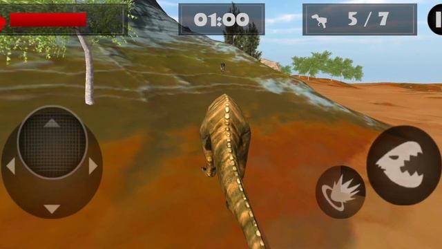 Hungry T Rex Island Dinosaur Hunt Android Gameplay #02 смотреть онлайн