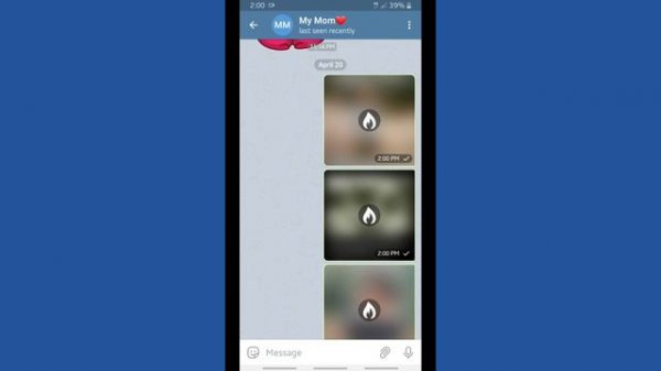How to send self destructing photos and videos on Telegram