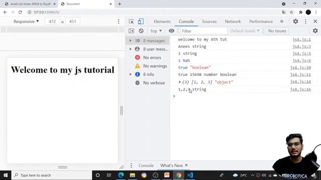 #4 JAVASCRIPT TYPE CONVERSIONS(IMPLICIT & EXPLICIT TYPE CASTING) смотреть онлайн