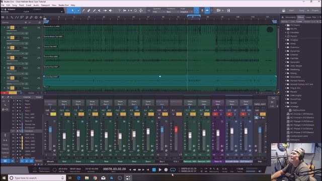 Studio One V4 - Part 2 - Mixing a Complete Live Rock/Country song - Instruments & Vocals смотреть онлайн