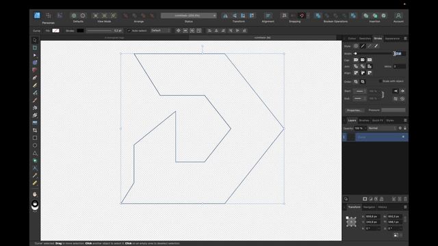 D Monogram Logo with Affinity Designer 2 using Shape Builder смотреть онлайн