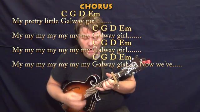 Galway Girl (Ed Sheeran) Mandolin Cover Lesson with Chords/Lyrics - Capo 2nd смотреть онлайн