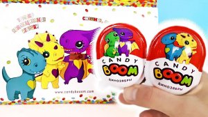 ДИНОЗЯБРЫ в пластиковых яйцах CANDY BOOM 2022! Игрушки ДИНОЗАВРЫ Jurassic World Surprise unboxing