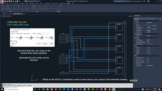 Line Jump 2020 App Demo ver: 2020.2.0.0 | AutoCAD 2020 смотреть онлайн