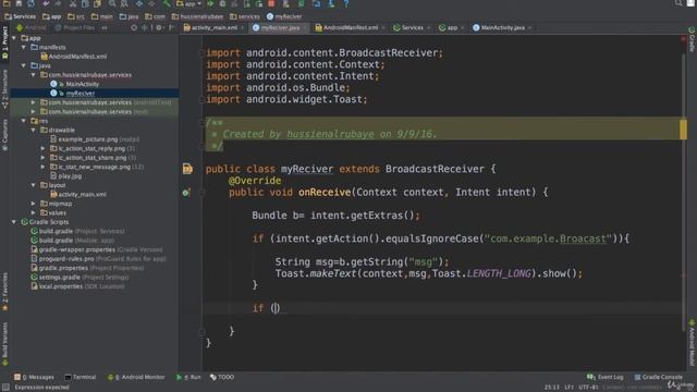 BroadcastReceiver and Read incoming SMS | part 62 | The Complete Android App Development смотреть онлайн