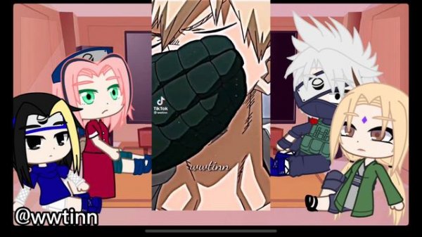 Реакция команды 7 (+Цунаде) на прошлую жизнь Наруто (Бакуго)