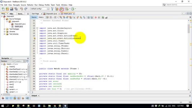 How to make analogue stopwatch in java | Stop watch in java смотреть онлайн
