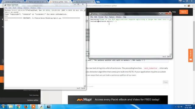 How to Split the Paragraph into lines using Python in Tamil || Sentence Splitter смотреть онлайн
