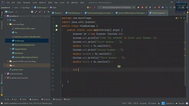 Find Average In java program || java program me Average kaise nikale || find Average in java #java смотреть онлайн