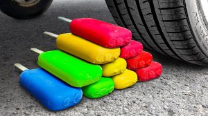 Машина Давит Предметы под Колесом АСМР МАШИНА