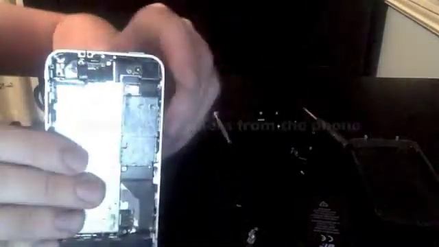 How to remove/replace battery, camera, and buzzer in an iPhone 4/4s смотреть онлайн