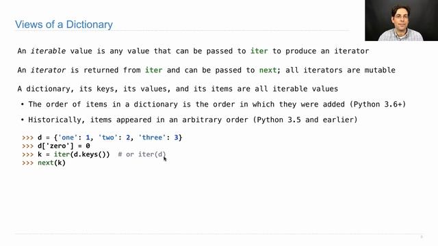 Dictionary Iteration смотреть онлайн