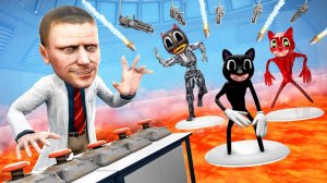 МУЛЬТЯШНЫЕ КОТЫ ПРОТИВ УЧЕНЫХ! ПОБЕГ ИЗ ЛАБОРАТОРИИ SCP! ДОРОГА СМЕРТИ С SCP В Garry`s Mod