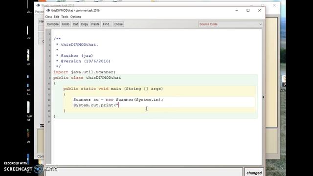 BlueJ Scanner example смотреть онлайн