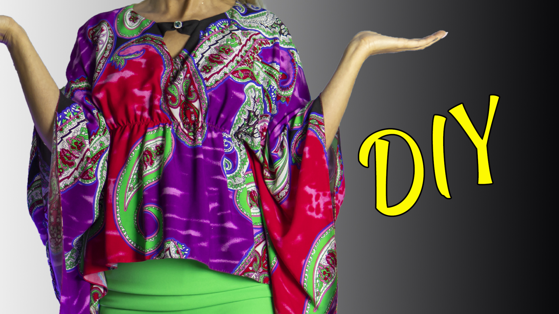 Как из ненужного платка сделать модную блузку смотреть онлайн