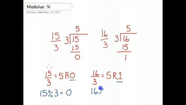 Java Math Modulus смотреть онлайн