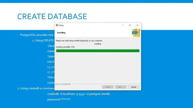 PostgreSQL Database installation on windows 10 смотреть онлайн