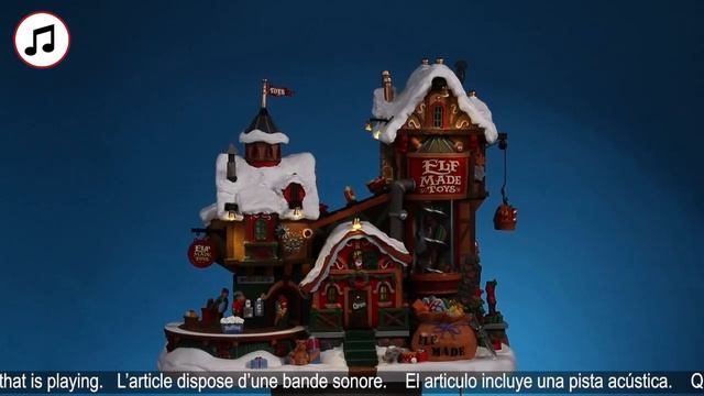 Светящаяся музыкальная композиция Эльфийская фабрика игрушек 75190, Lemax смотреть онлайн