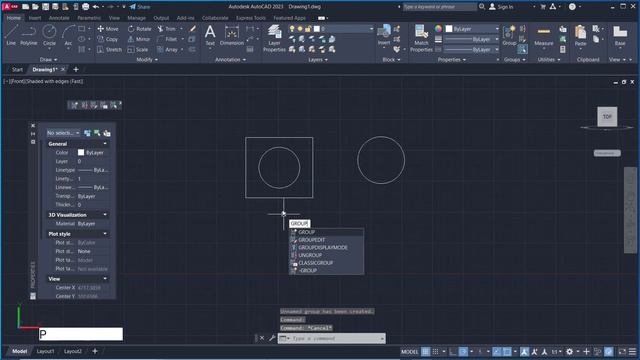 AutoCAD How To Group Objects Tutorial смотреть онлайн