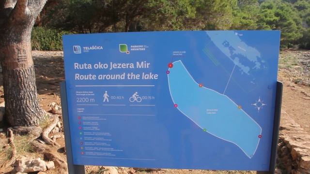Salt lake Mir on Island Dugi Otok, Croatia; Slano jezero Mir na Dugom otoku смотреть онлайн