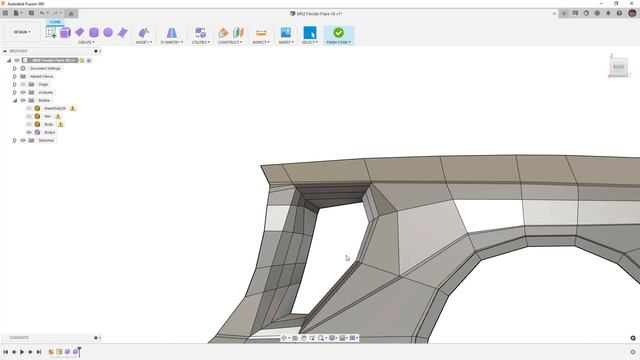 Design a Fender Flare in Fusion 360 - Finished MR2 Overfender Design #Fusion360 #FenderFlare смотреть онлайн