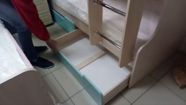 Двухъярусная кровать для детской - Юниор 1 смотреть онлайн