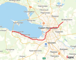 Санкт-Петербург с запада на восток