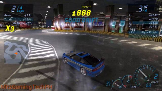 Need for Speed: Underground (2003) | Race #65 Drift - Drift Mania. смотреть онлайн