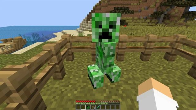 ПРИРУЧИЛ КРИПЕРА! - Как приручить крипера одной командой в майнкрафт без модов? смотреть онлайн