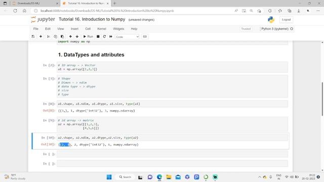 DS - ML Tutorial 16. Introduction to Numpy смотреть онлайн