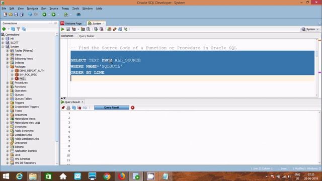 Find Source Code of Function and Procedure in Oracle смотреть онлайн