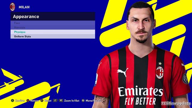 PES 2021 Faces Zlatan Ibrahimovic смотреть онлайн