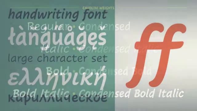 Cavolini™ Font Gallery смотреть онлайн