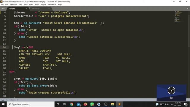 POSTGRES SQL | PGSQL DB CONNECTION USING PHP смотреть онлайн
