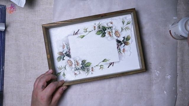 #194 Taca Decoupage #decoupage #tutorial #tray