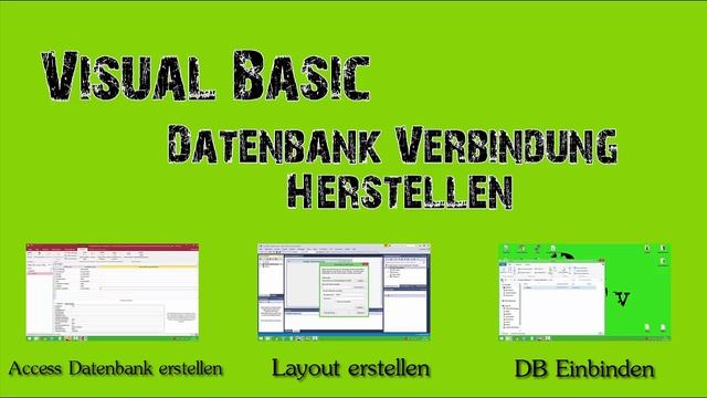 Tutorial Datenbank Schritt für Schritt in Visual Basic einbinden und nutzen смотреть онлайн