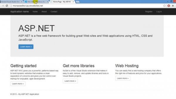 Monaco Editor - Editing Published Websites using Visual Studio Online 'Monaco' Editor