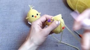 Пасхальный цыпленок в скорлупке крючком|Вяжем цыпленка крючком