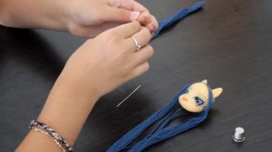 OОAK: САМЫЙ ПРОСТОЙ СПОСОБ ПРОШИВКИ ВОЛОС КУКЛЕ. DIY
