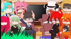 Welcome to demon school||13 crowns react to iruma suzuki||Gacha club||