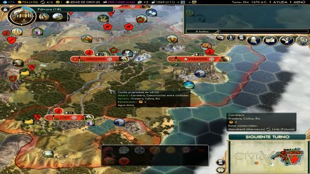Civ 5: Brave New World Multiplayer Gameplay Español - Polonia #24 смотреть онлайн