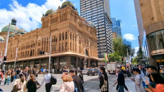 Жизнь в Австралии. Летняя прогулка по центральной части Сиднея в декабре 2022 г. смотреть онлайн