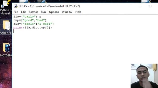 python tutorial(tagalog-english) List,Tuple and Dictionary смотреть онлайн