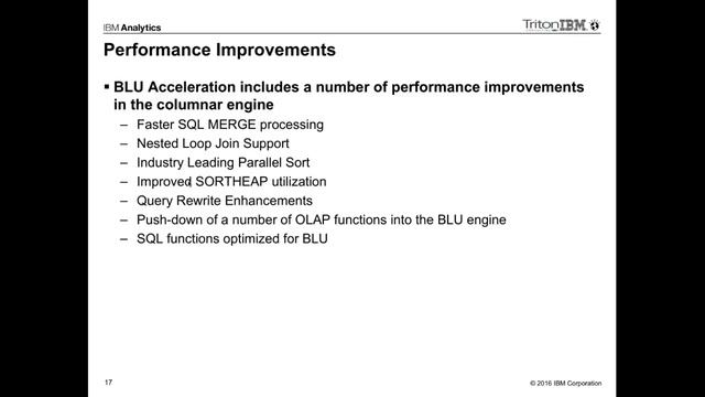 DB2 for LUW V11.1 - BLU Enhancements that expand your Warehousing Capability смотреть онлайн