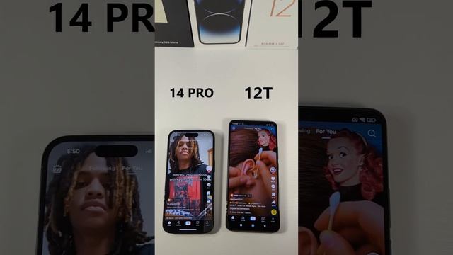 iPhone 14 Pro VS Xiaomi 12T - Speed Test! смотреть онлайн