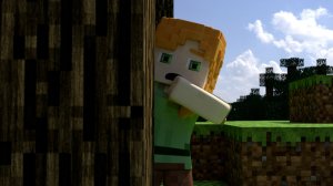 АЛЕКС ПОДСМАТРИВАЕТ КАК СТИВ ДРАЗНИТ СКЕЛЕТА (анимация майнкрафт)