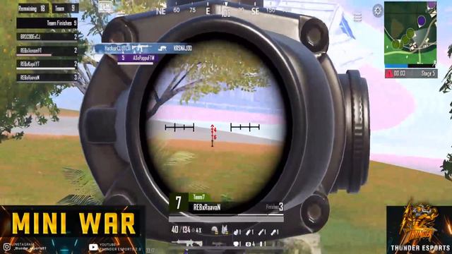 MINI WAR PRESENT BY THUNDER ESPORTS #bgmi #esports смотреть онлайн