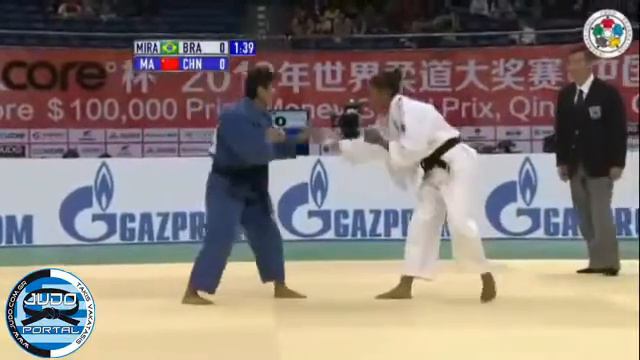Judo Grand Prix Qingdao 2012 Final -52kg MIRANDA Erika (BRA)-MA Yingnan (CHN) смотреть онлайн